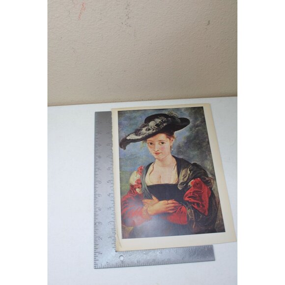 Rubens Le Chapeau de Paille Print Vintage 92813 Flemish School - Picture 5 of 5